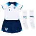 England Kyle Walker #2 Hjemmebanesæt Børn VM 2022 Kort ærmer (+ korte bukser)